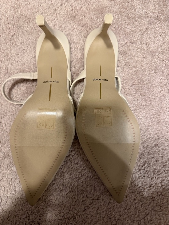 Dolce Vita Shoes - Dolce Vita Ivory Sheer Toe Heels